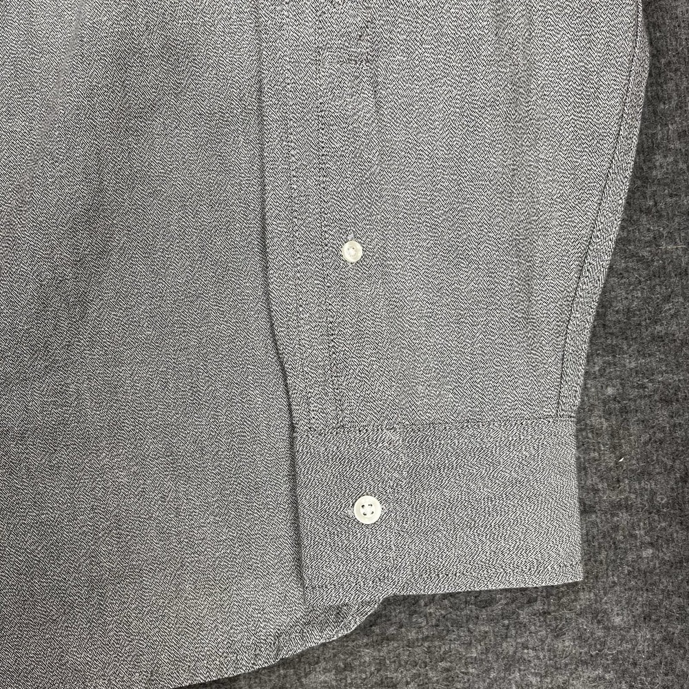 Flint and Tinder Selvedge Architect Shirt Mens 2XL Gray Japanese Slub Denim Slim - Picture 6 of 15